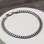 Men's Sterling Silver Curb Link Bracelet, thumbnail 1 of 3