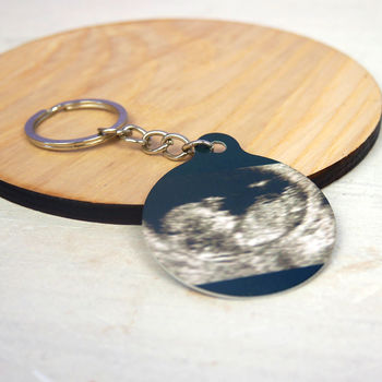 Father's Day Baby Scan Personalised Keyring, 7 of 8