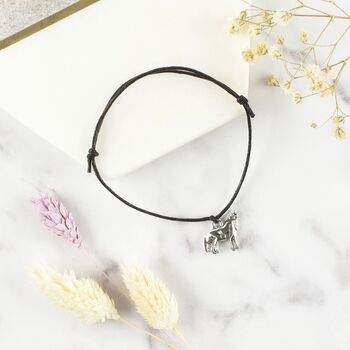 Stand Fur What You Believe Wolf Charm Wish Bracelet, 2 of 4