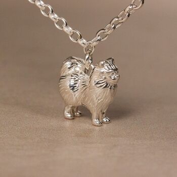 Personalised Pomeranian Silver Chain Bracelet, 2 of 10
