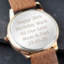 Men's Rose Gold Tone Engraved Watch, thumbnail 5 of 5