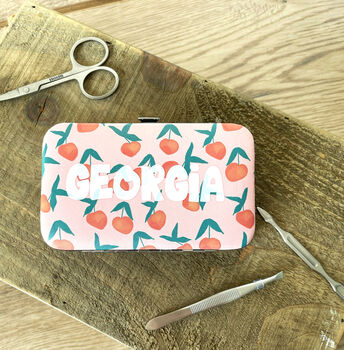 Personalised Peach Manicure Set, 2 of 4