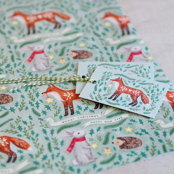 Forest Animals Christmas Wrap Pack, 4 of 6