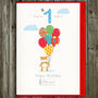 First Birthday Or Choose Your Age Bear Card, thumbnail 3 of 7