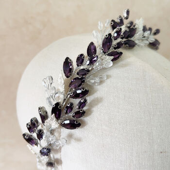 Dark Purple Crystal Tiara, 2 of 5