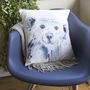 Inky Polar Bear Cushion, thumbnail 4 of 6