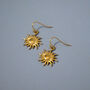 Sun Charm Drop Earrings, thumbnail 1 of 2