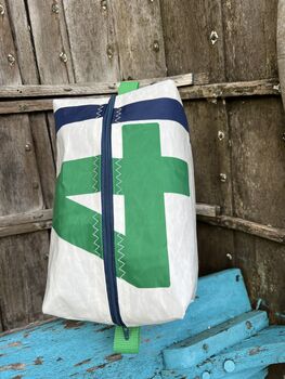 Large Recycled Sailcloth Wash Bag, 6 of 7