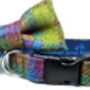 Rainbow Harris Tweed Dog Collar, thumbnail 5 of 6