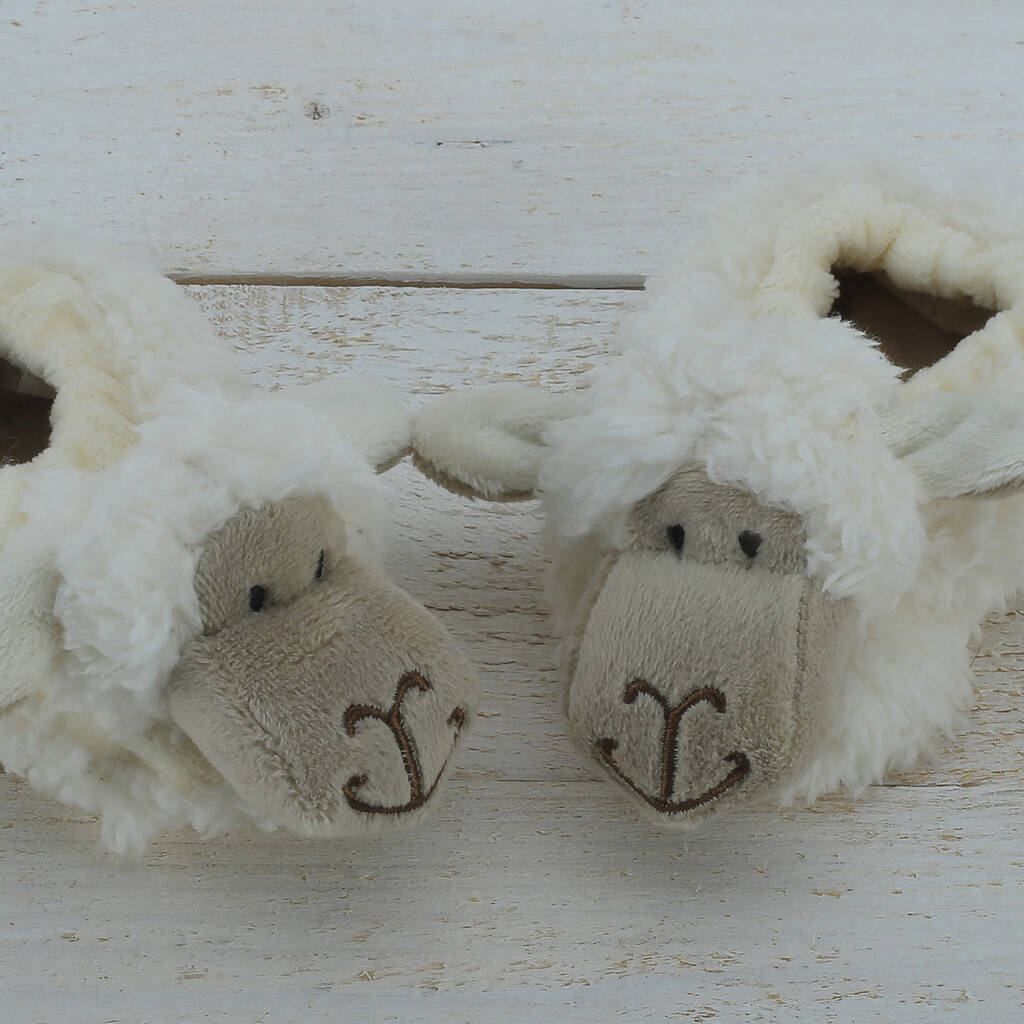 Sheep Baby Slippers 0 Six Months, Gift Boxed, 1 of 4