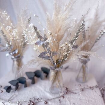 Small Pampas Grass Bouquet With Vase, 4 of 4