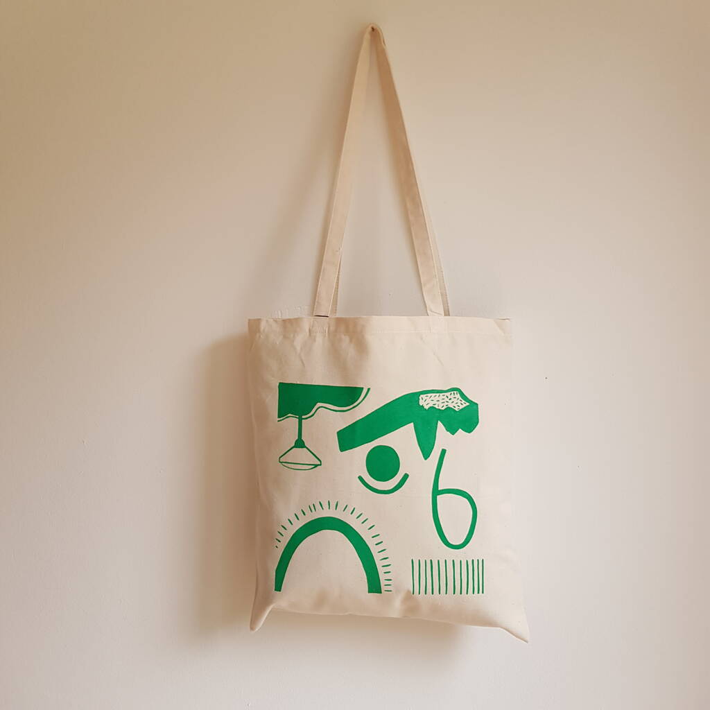 Green Tote Bag By Freya Goodwin | notonthehighstreet.com