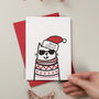 Cat Christmas Jumper Card Single And Packs Available, thumbnail 2 of 2
