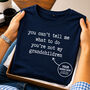 Personalised Father's Day Gift Custom T Shirt: Any Word, thumbnail 1 of 2
