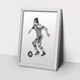 Set Of Three Womens Soccer Prints, thumbnail 2 of 4