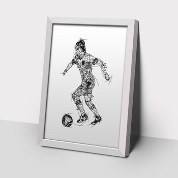 Set Of Three Womens Soccer Prints, 2 of 4