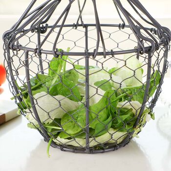 Farmhouse Kitchen Wire Salad Shaker, 6 of 8