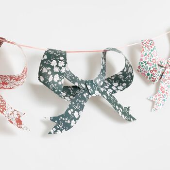Liberty Print Festive Bow Garland, 2 of 6