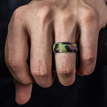 Handmade Unisex Flexible Silicone Wedding Ring, 2 of 7