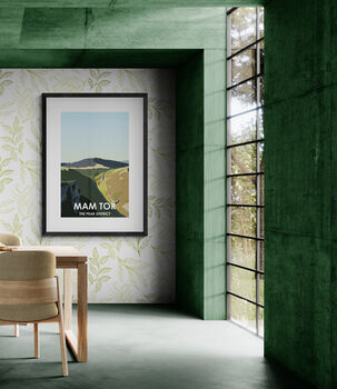 Mam Tor Peak District Landscape Art Print, 3 of 4