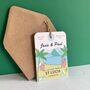 St Lucia Save The Date Luggage Tag, thumbnail 3 of 8