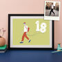18th Birthday Silhouette Personalised Print, thumbnail 3 of 6