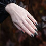 Sterling Silver Hexagon Ring, thumbnail 2 of 5