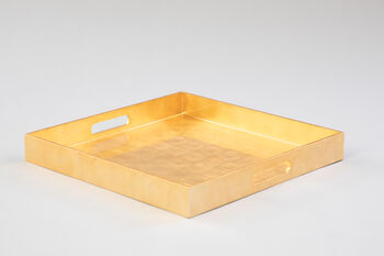 Handcrafted Lacquered Square Serving Trays, 10 of 10