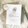 Plantable Thank You Card, Personalised For A Supportive Friend, thumbnail 1 of 2