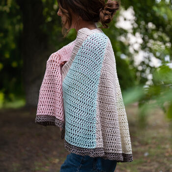 Rainbow Capelet Easy Crochet Kit, 4 of 10