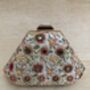 Amber Handcrafted Statement Floral Mirror Clutch, thumbnail 5 of 6