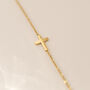Sideways Cross Necklace, thumbnail 4 of 8