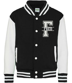 Personalised Kids Name Varsity Jacket, 5 of 10