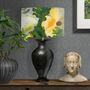 Modern Floral Yellow White Lampshade, thumbnail 1 of 4