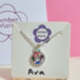 Wildflower Letter Pendant Gift Choose Your Colour, thumbnail 5 of 12