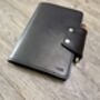 Black A5 Personalised Luxury Leather Journal Cover, Refillable Notebook, thumbnail 1 of 12