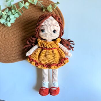 Handmade Crochet Doll, Knit Doll, Gift For Kids, 4 of 12