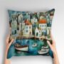 Harbour Hues Hand Made Poly Linen Cushions, thumbnail 3 of 9