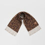 Chocolate Acorn Jacquard Scarf, thumbnail 1 of 5