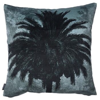 Big Blue Palm Cushion, 5 of 5