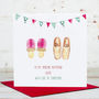 Personalised Slippers Christmas Card, thumbnail 3 of 3