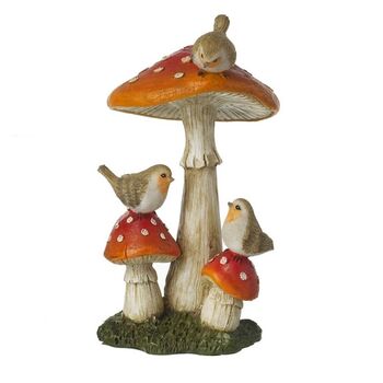 Toadstools With Robins Decoration, 2 of 6