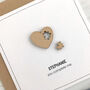 Heart And Puzzle Piece Valentine's Card, thumbnail 2 of 3