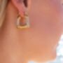 Anastacia Earrings 18k Gold Plated Waterproof, thumbnail 2 of 6