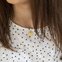 Dotted Heart Initial Charm Necklace, thumbnail 10 of 12