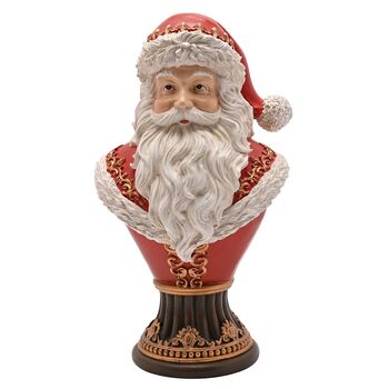 Regal Tidings Large Santa Bust Christmas Decoration, 2 of 3