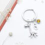 Personalised Giraffe Keyring Cute Animal Keyring, Daughter Gift, thumbnail 6 of 9