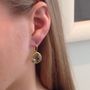 Crystal Gold Earrings Gift For Her, thumbnail 1 of 3