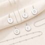 Sterling Silver Or Gold Initial Letter Disc Charms, thumbnail 3 of 5