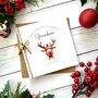 Red Nose Reindeer Christmas Card, thumbnail 2 of 4